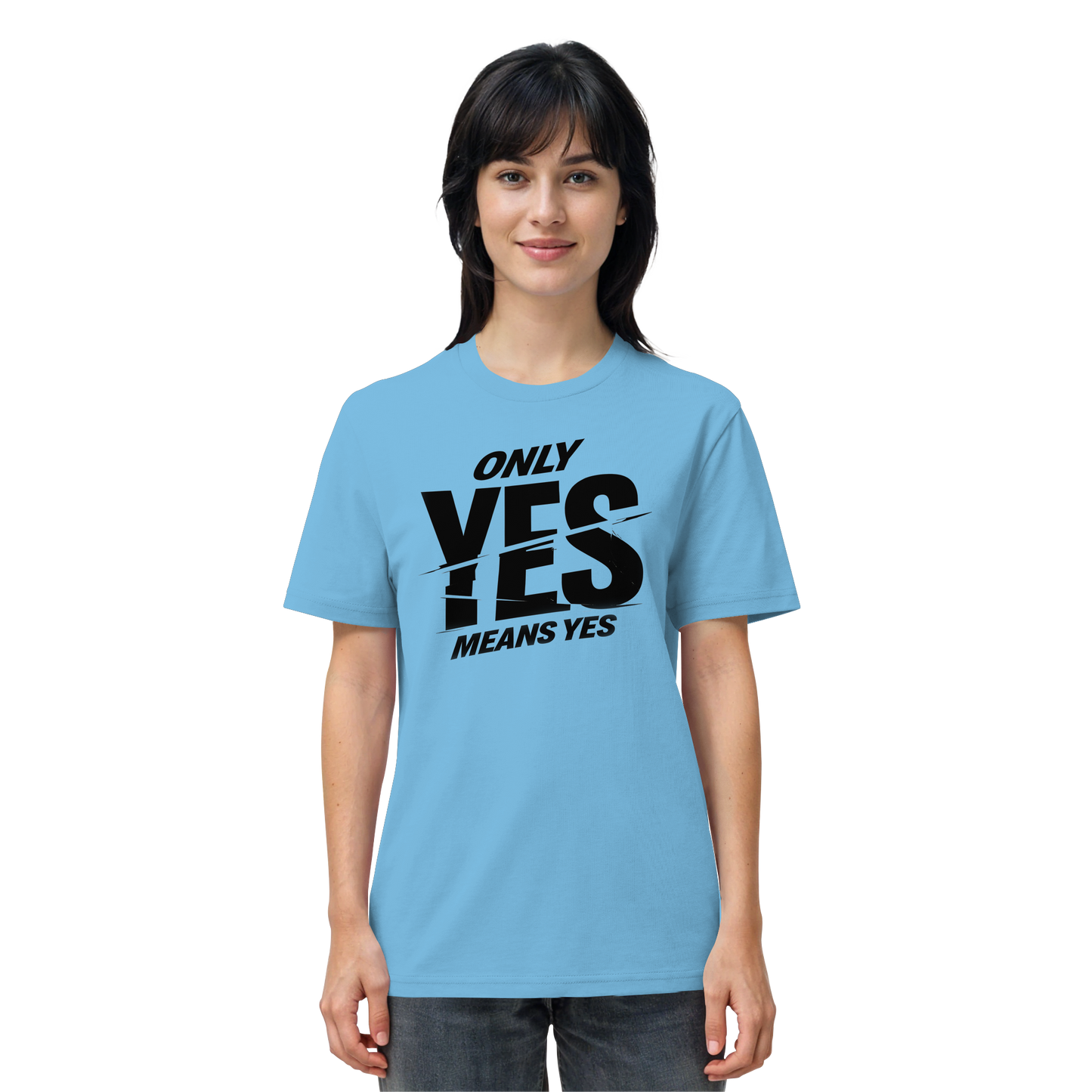 Only yes means yes (Schwarz) - T-Shirt