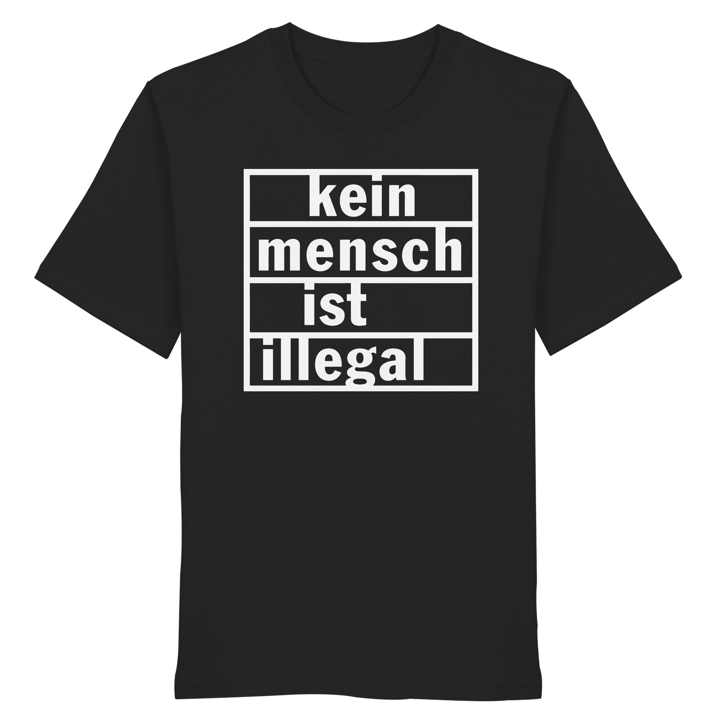 Kein Mensch ist illegal (Weiß) - T-Shirt
