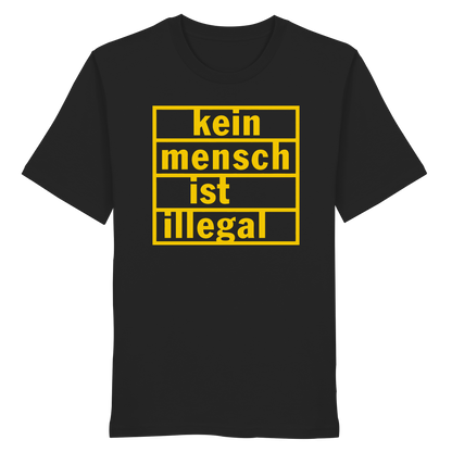 Kein Mensch ist illegal (Gelb) - T-Shirt