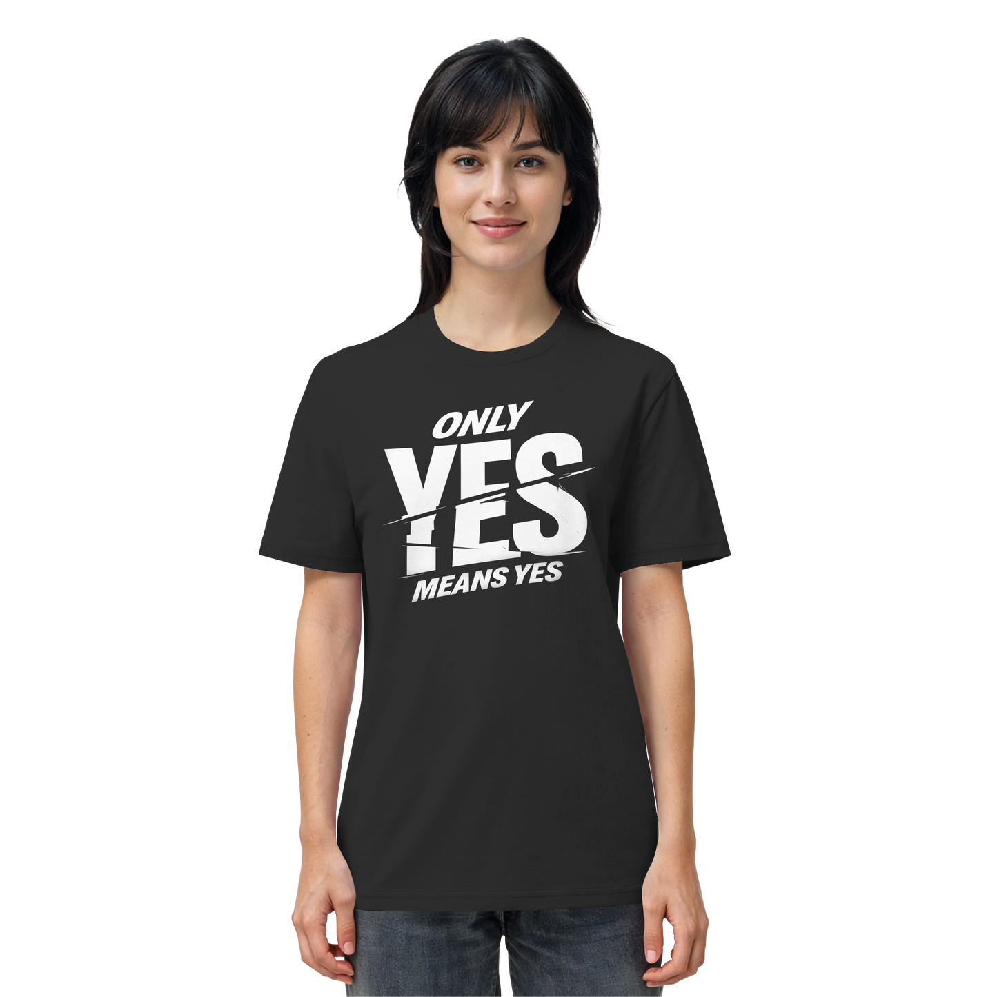 Only yes means yes (Weiß) - T-Shirt