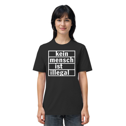 Kein Mensch ist illegal (Weiß) - T-Shirt