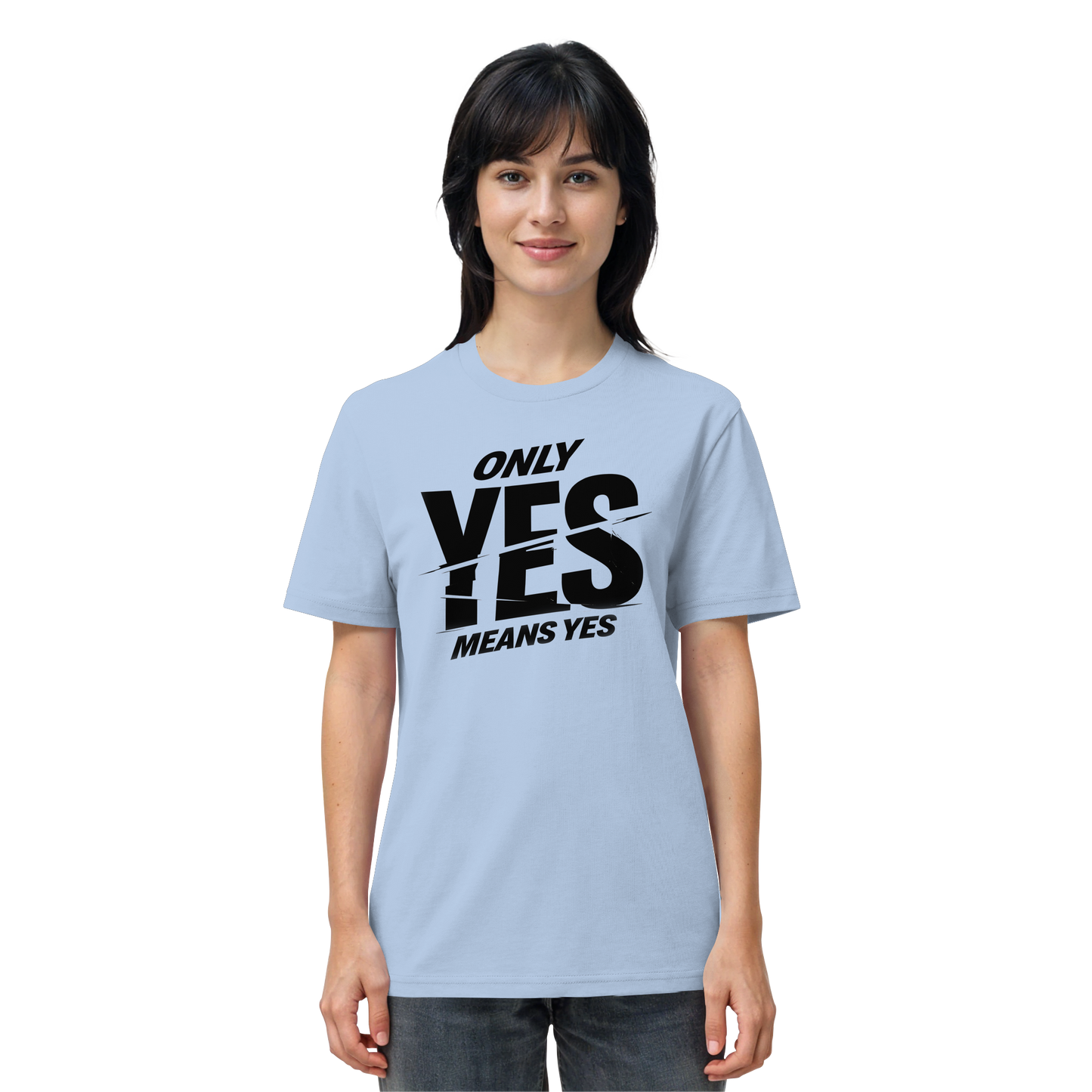 Only yes means yes (Schwarz) - T-Shirt