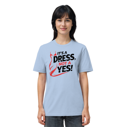 It's a dress, not a yes (Schwarz/rot) - T-Shirt