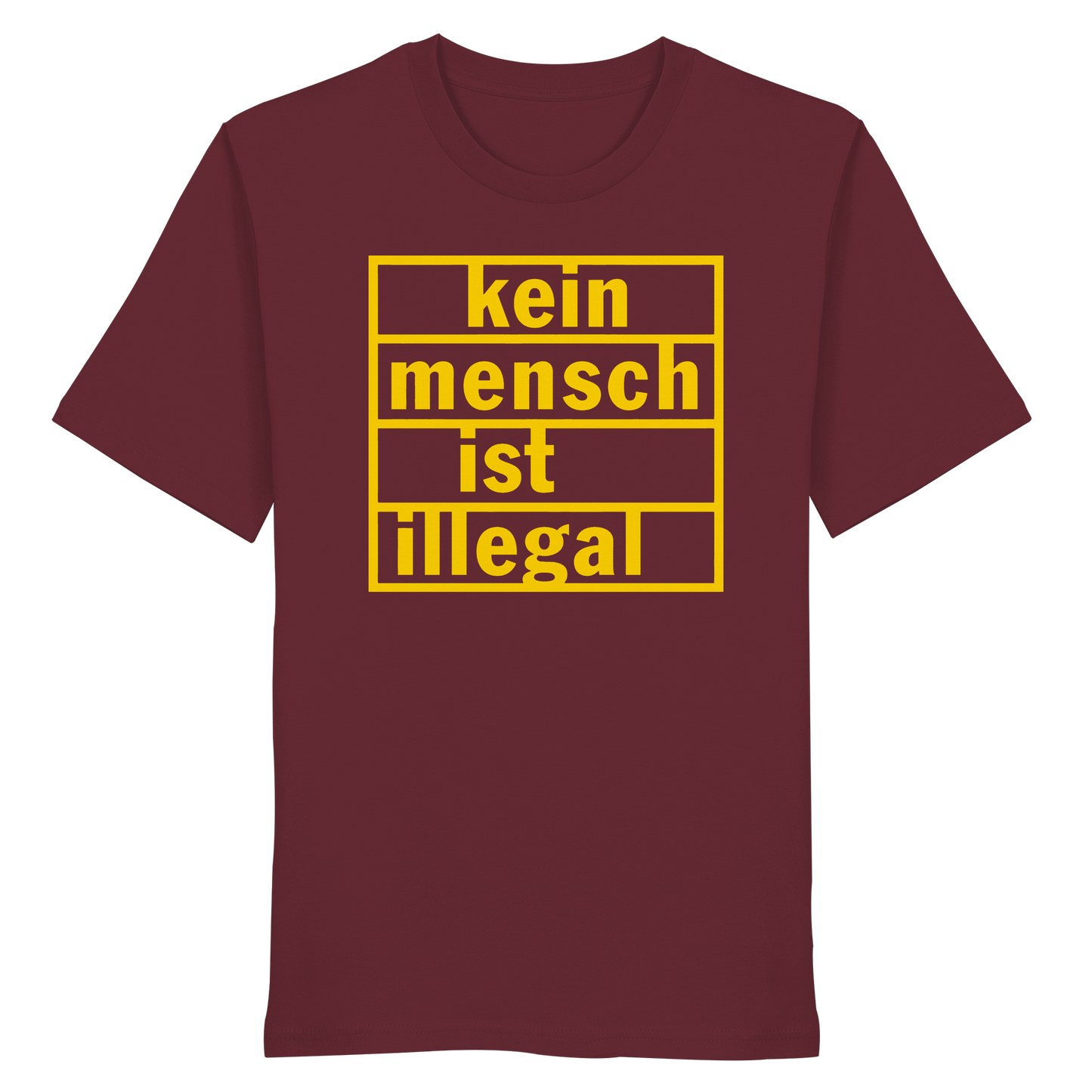 Kein Mensch ist illegal (Gelb) - T-Shirt