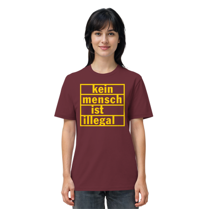 Kein Mensch ist illegal (Gelb) - T-Shirt
