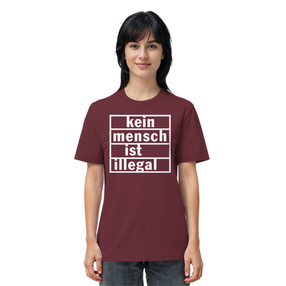 Kein Mensch ist illegal (Weiß) - T-Shirt