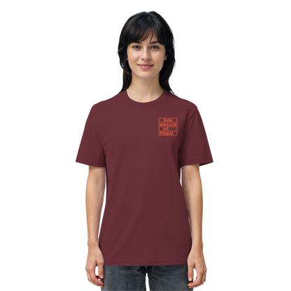 Kein Mensch ist illegal (Orange; kleiner Druck) - T-Shirt