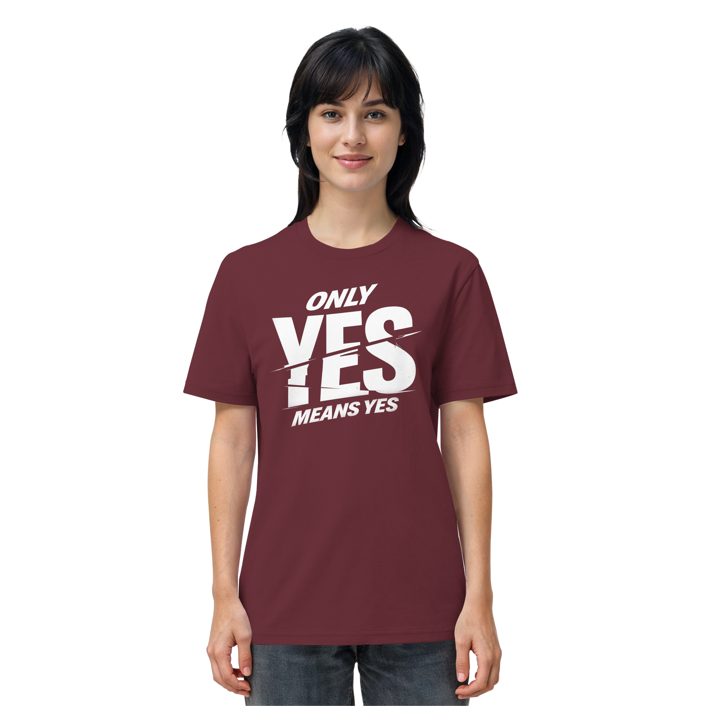 Only yes means yes (Weiß) - T-Shirt