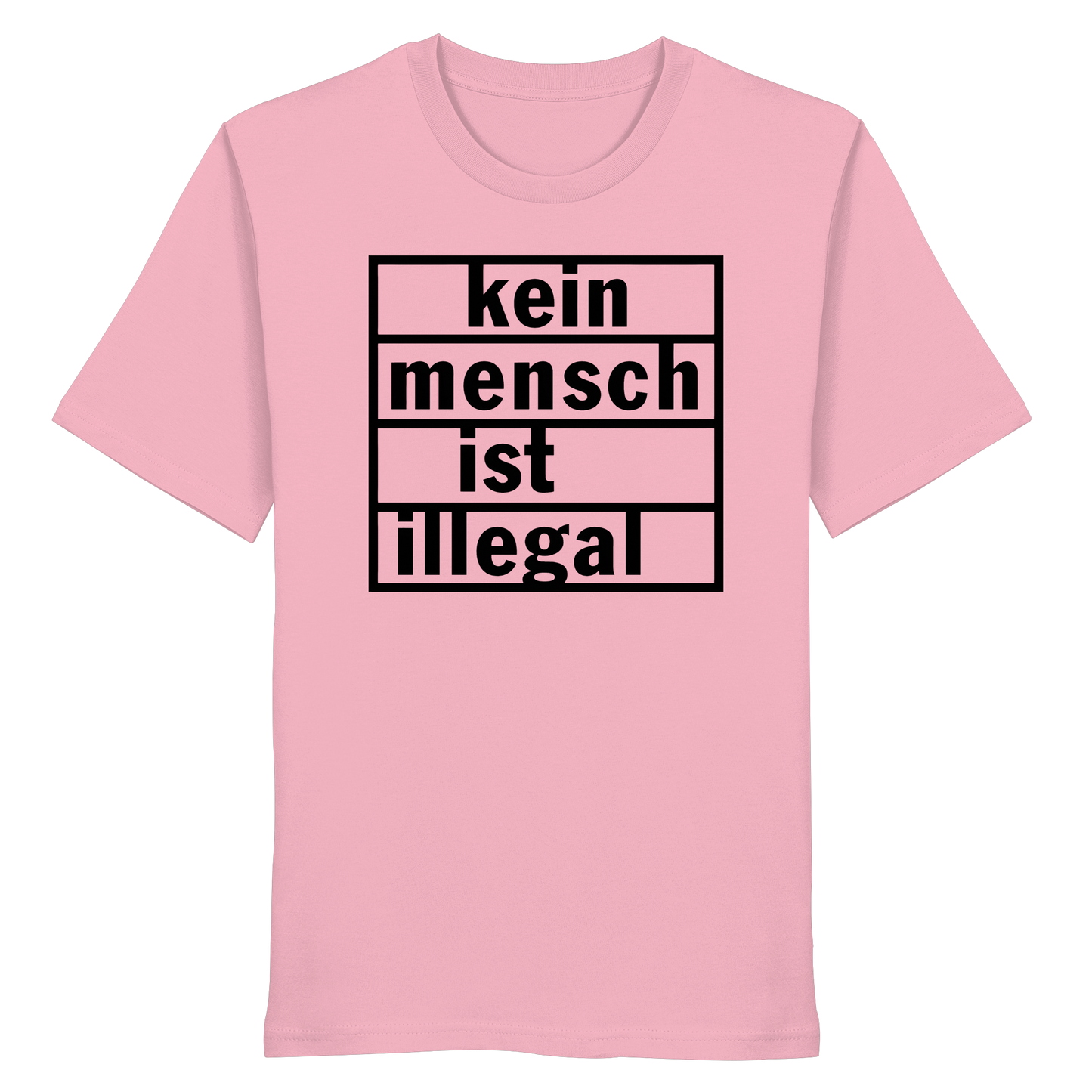 Kein Mensch ist illegal (Schwarz) - T-Shirt