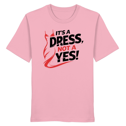 It's a dress, not a yes (Schwarz/rot) - T-Shirt