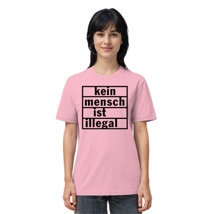 Kein Mensch ist illegal (Schwarz) - T-Shirt