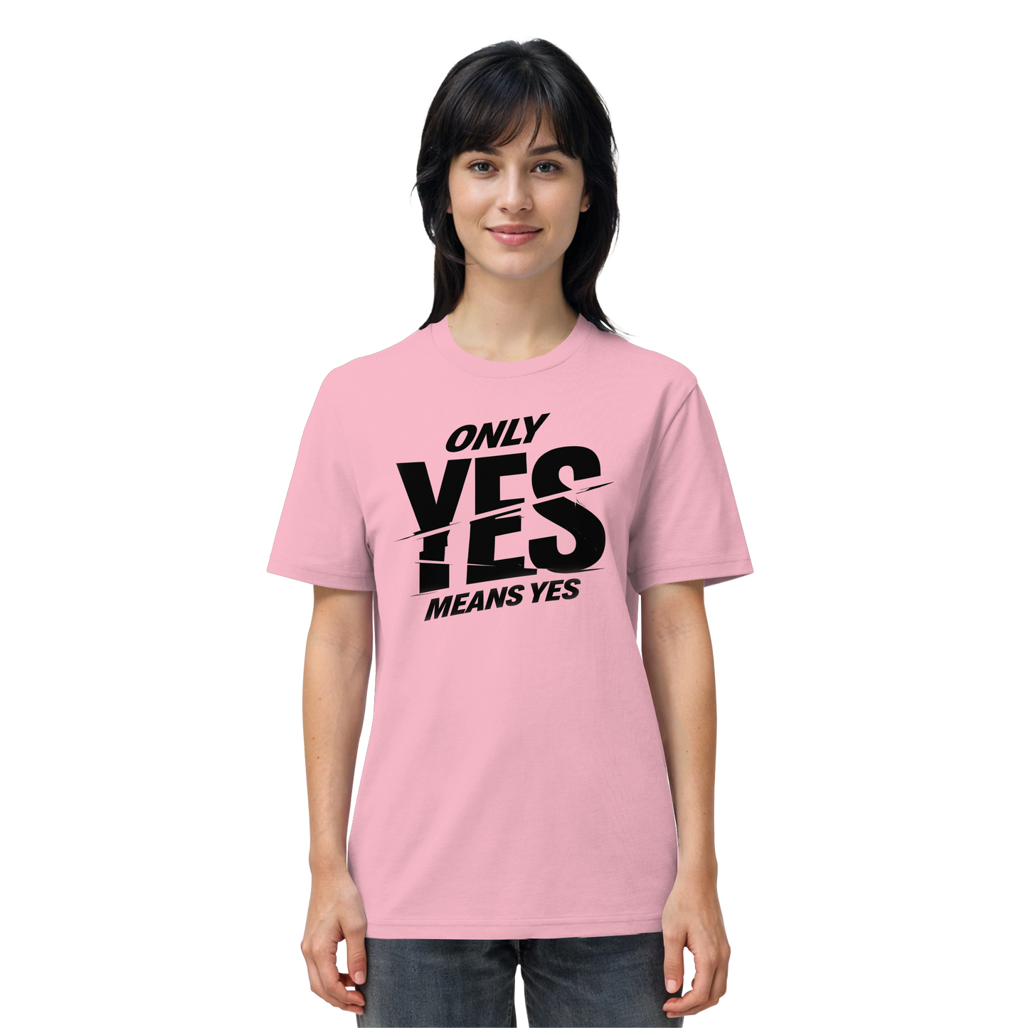 Only yes means yes (Schwarz) - T-Shirt