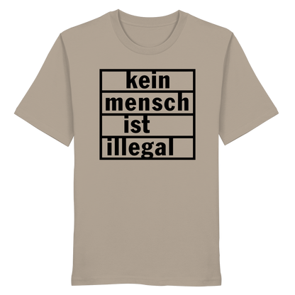 Kein Mensch ist illegal (Schwarz) - T-Shirt