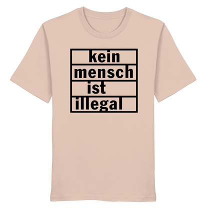 Kein Mensch ist illegal (Schwarz) - T-Shirt