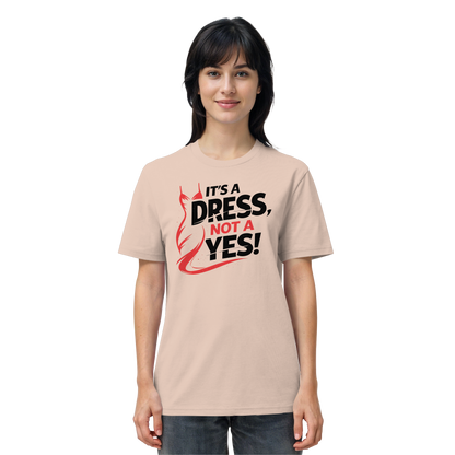 It's a dress, not a yes (Schwarz/rot) - T-Shirt