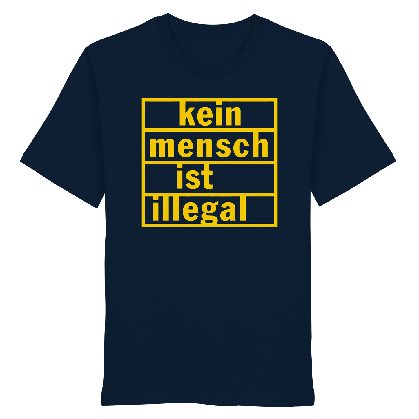Kein Mensch ist illegal (Gelb) - T-Shirt