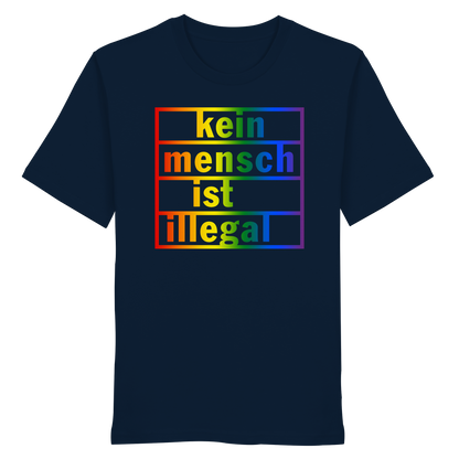 Kein Mensch ist illegal (Regenbogen) - T-Shirt