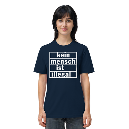 Kein Mensch ist illegal (Weiß) - T-Shirt
