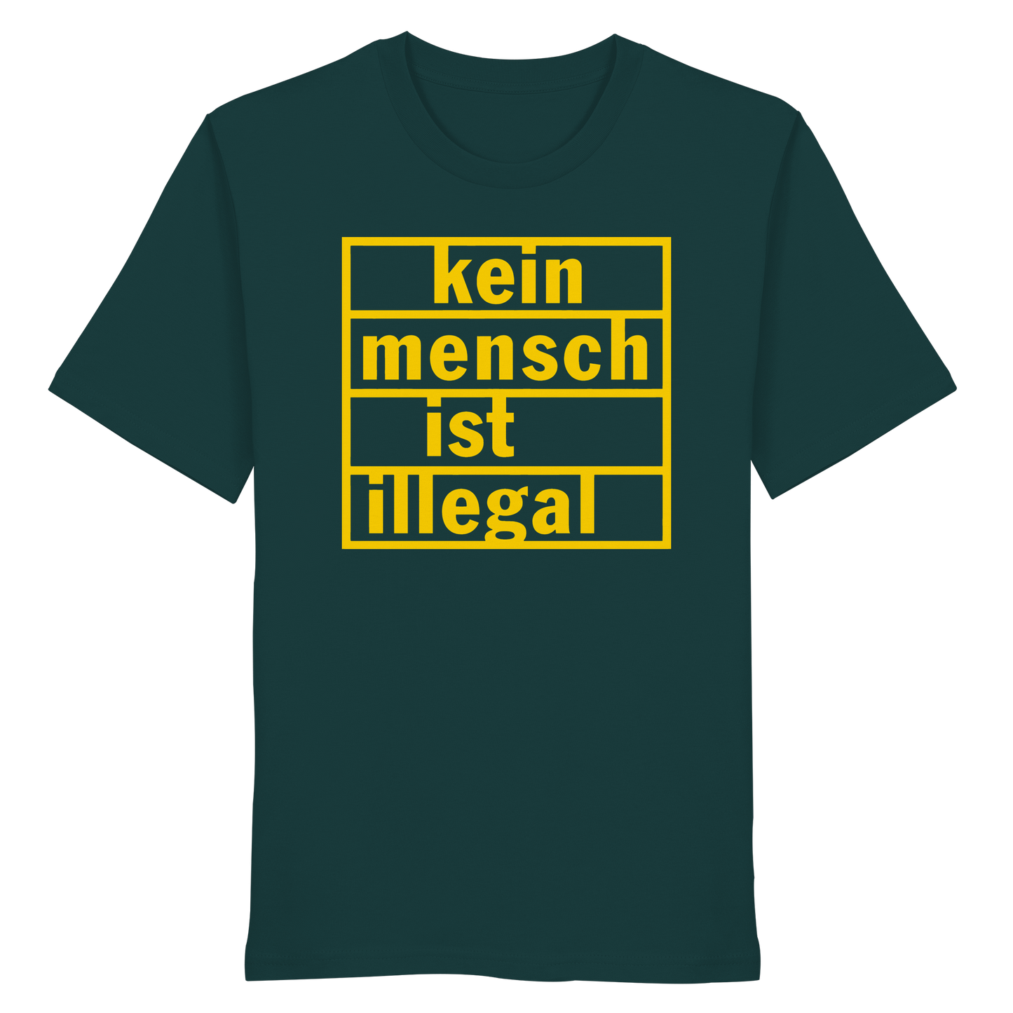 Kein Mensch ist illegal (Gelb) - T-Shirt