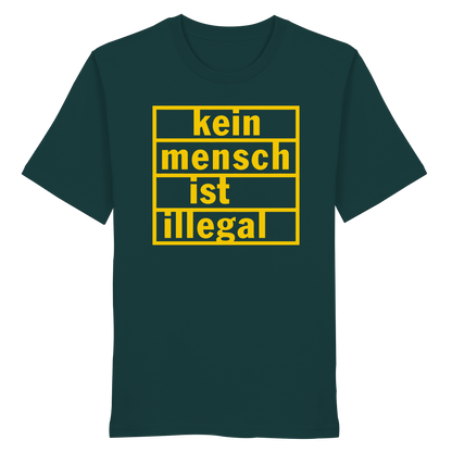 Kein Mensch ist illegal (Gelb) - T-Shirt