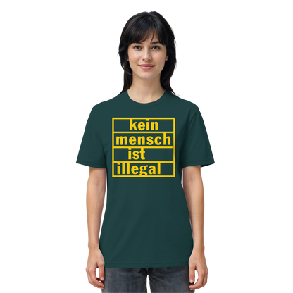 Kein Mensch ist illegal (Gelb) - T-Shirt