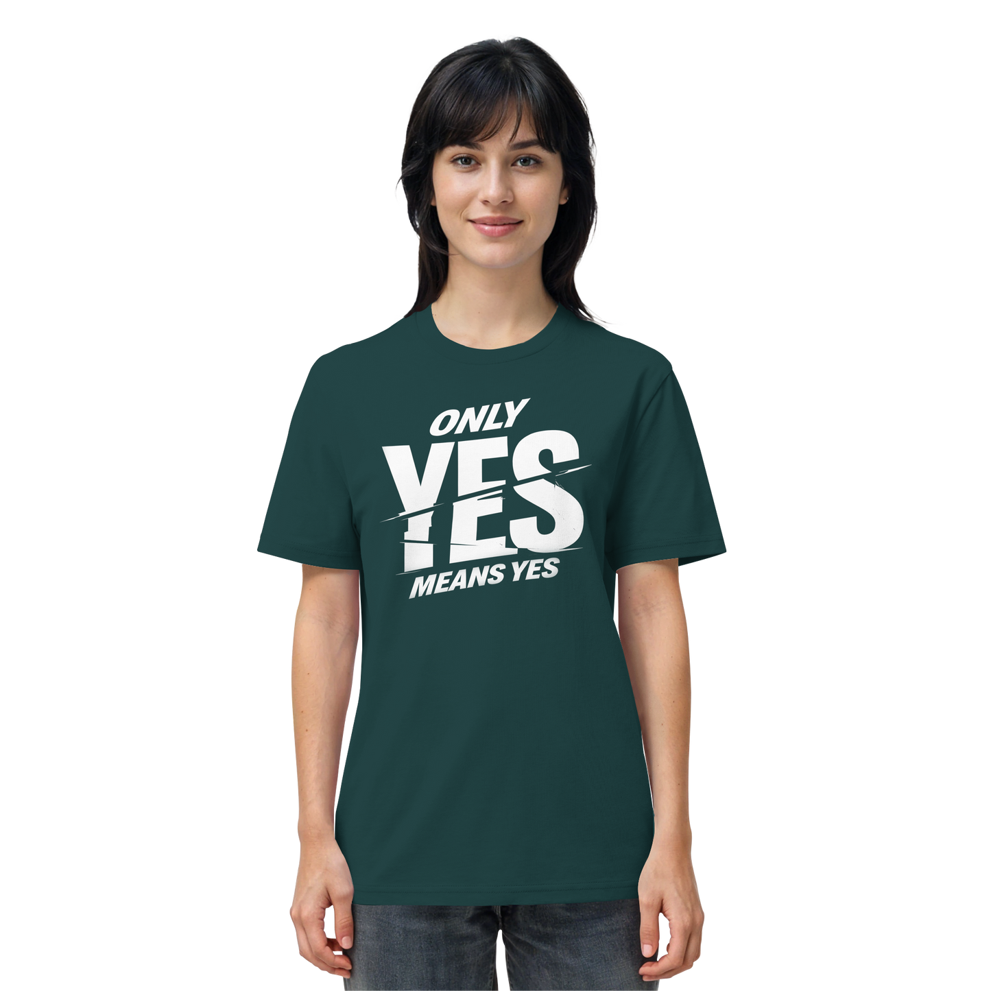 Only yes means yes (Weiß) - T-Shirt