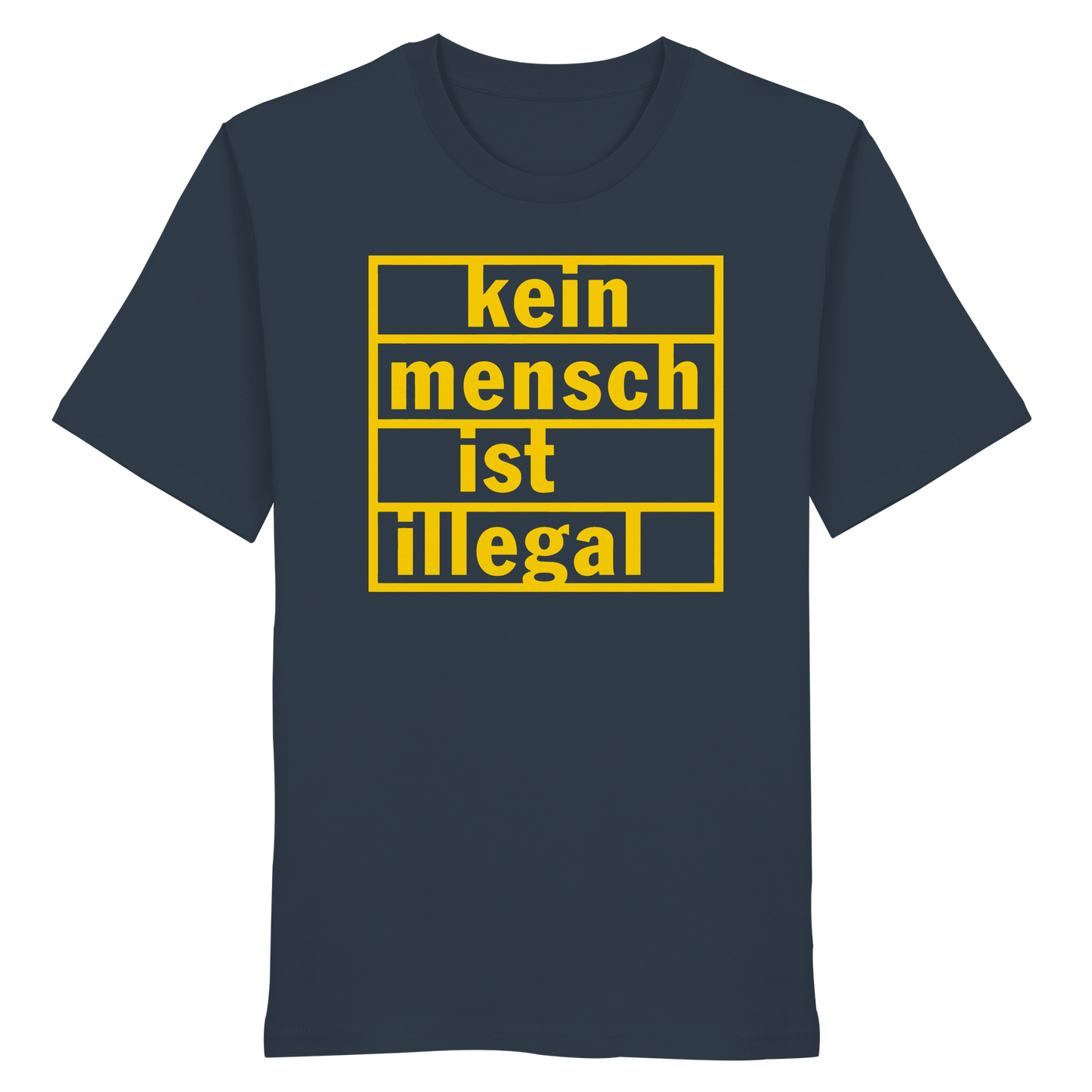 Kein Mensch ist illegal (Gelb) - T-Shirt