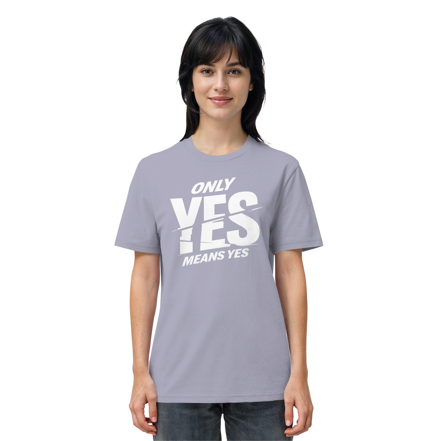 Only yes means yes (Weiß) - T-Shirt