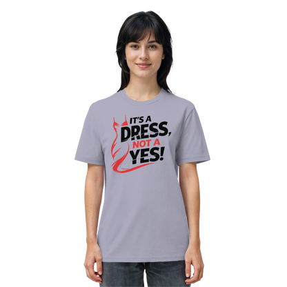 It's a dress, not a yes (Schwarz/rot) - T-Shirt