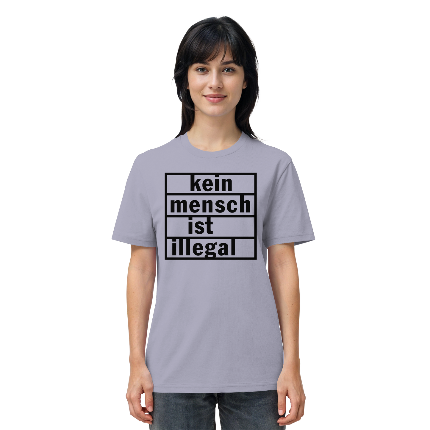 Kein Mensch ist illegal (Schwarz) - T-Shirt
