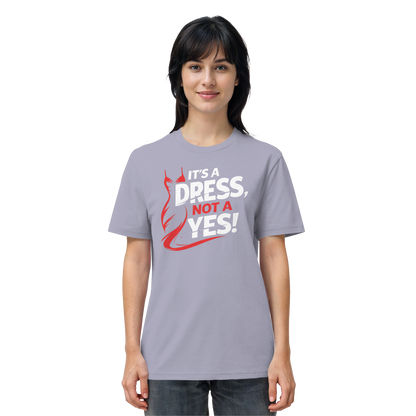 It's a dress, not a yes (Weiß/rot) - T-Shirt