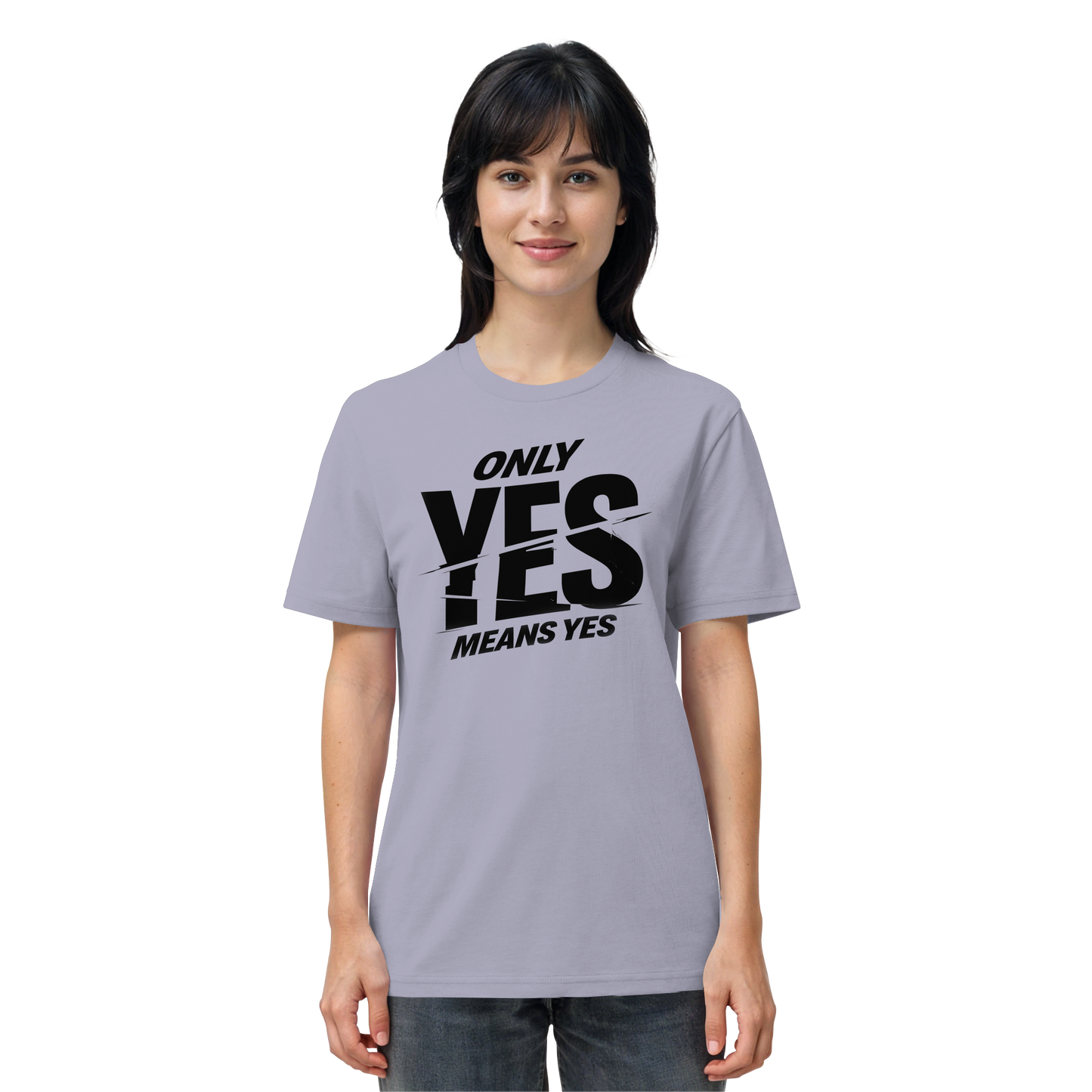 Only yes means yes (Schwarz) - T-Shirt