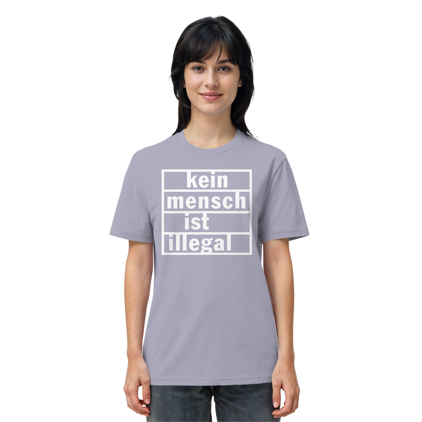 Kein Mensch ist illegal (Weiß) - T-Shirt