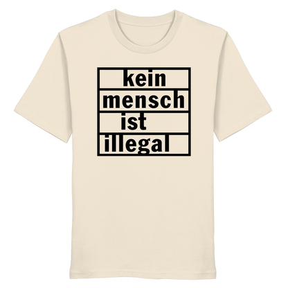 Kein Mensch ist illegal (Schwarz) - T-Shirt