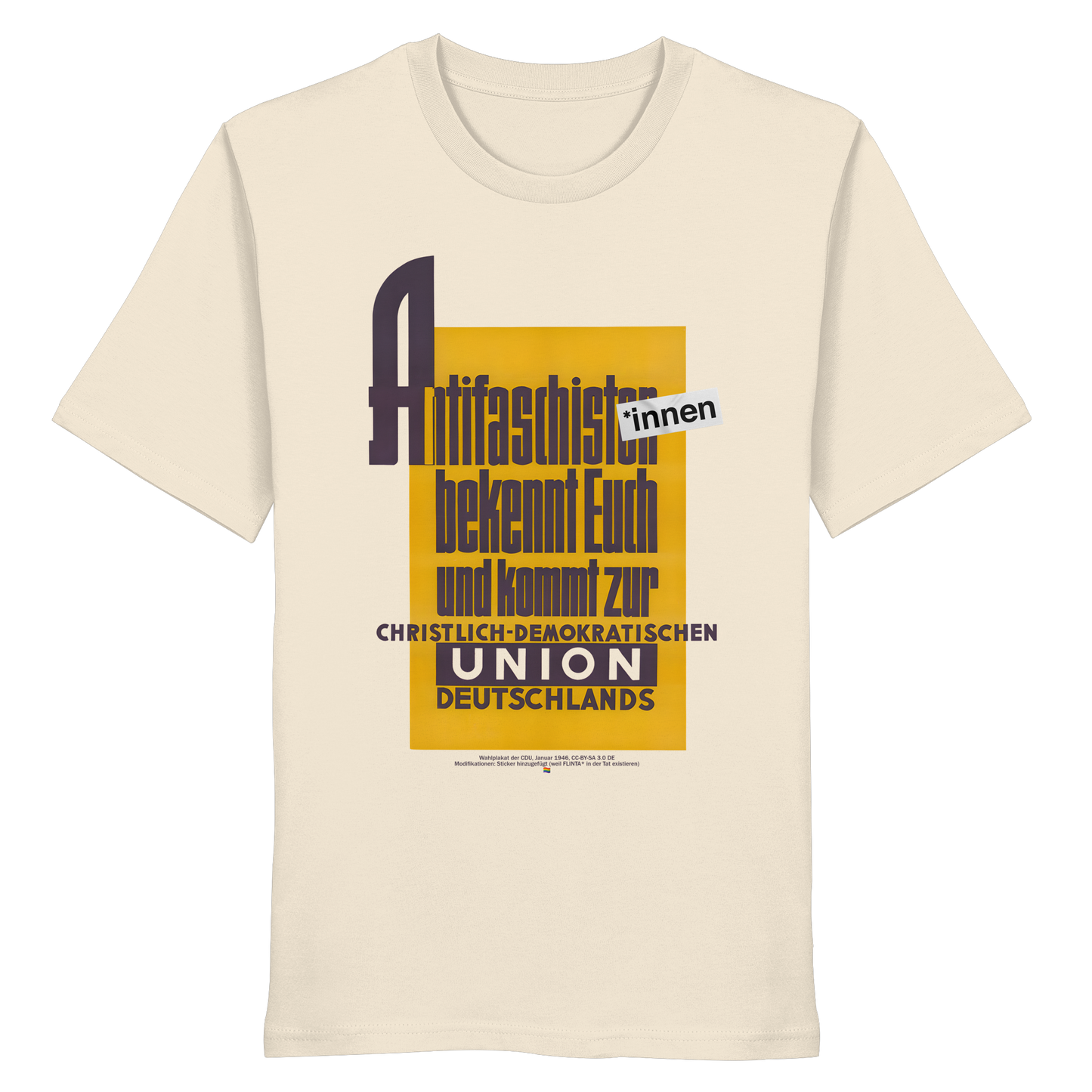 Antifaschist*innen, bekennt Euch und kommt zur CDU - T-Shirt