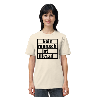 Kein Mensch ist illegal (Schwarz) - T-Shirt