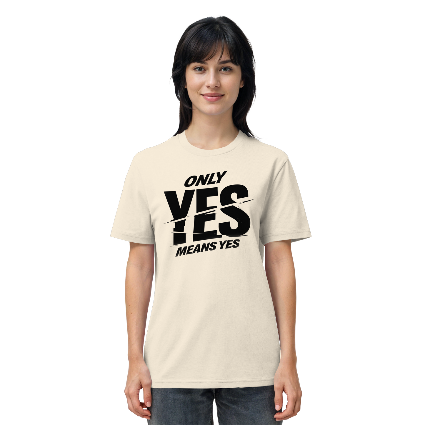 Only yes means yes (Schwarz) - T-Shirt