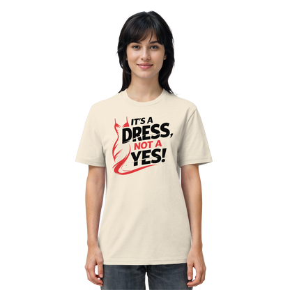 It's a dress, not a yes (Schwarz/rot) - T-Shirt