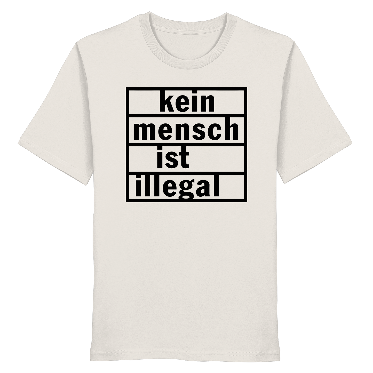 Kein Mensch ist illegal (Schwarz) - T-Shirt