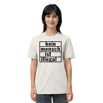 Kein Mensch ist illegal (Schwarz) - T-Shirt