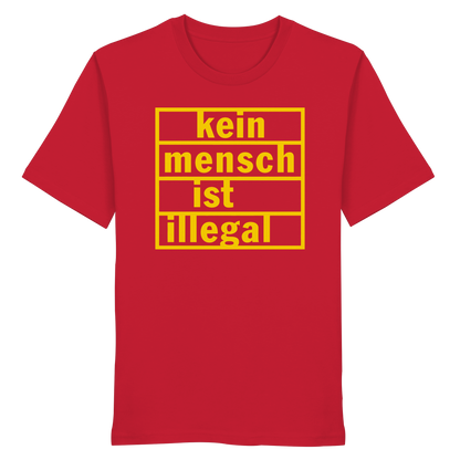 Kein Mensch ist illegal (Gelb) - T-Shirt