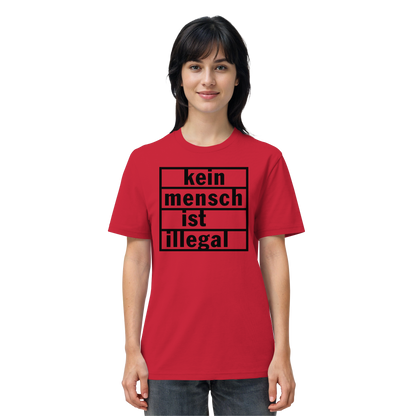 Kein Mensch ist illegal (Schwarz) - T-Shirt