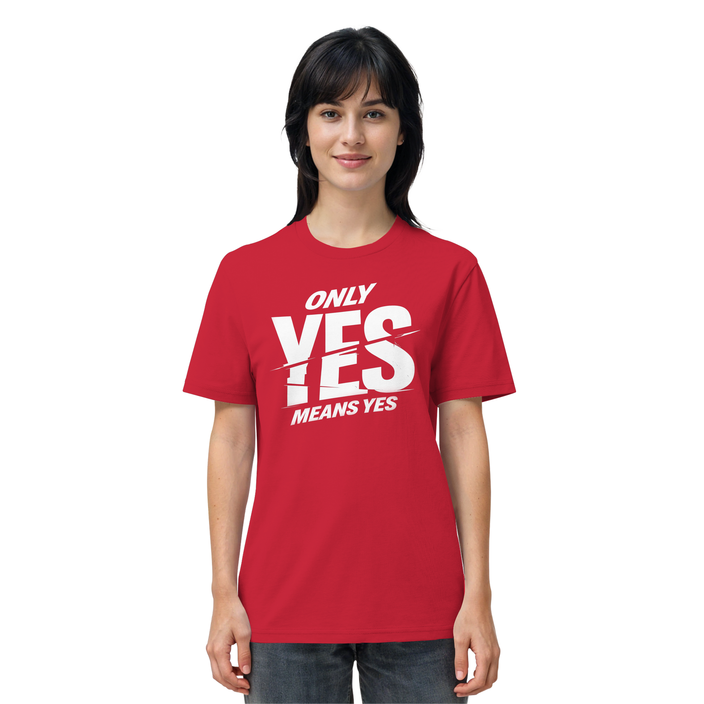 Only yes means yes (Weiß) - T-Shirt