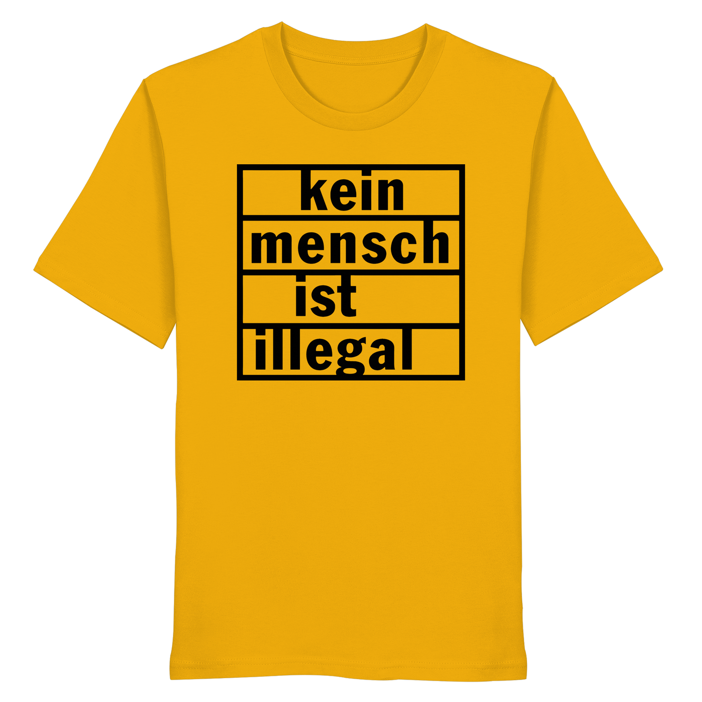 Kein Mensch ist illegal (Schwarz) - T-Shirt