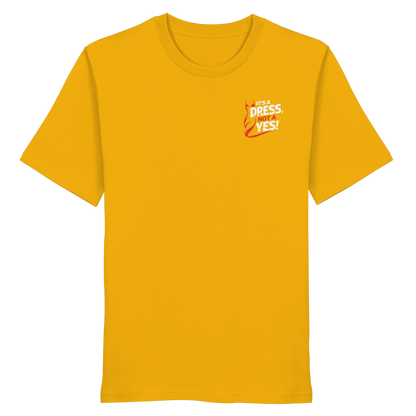 It's a dress, not a yes (Weiß/rot; kleiner Druck) - T-Shirt