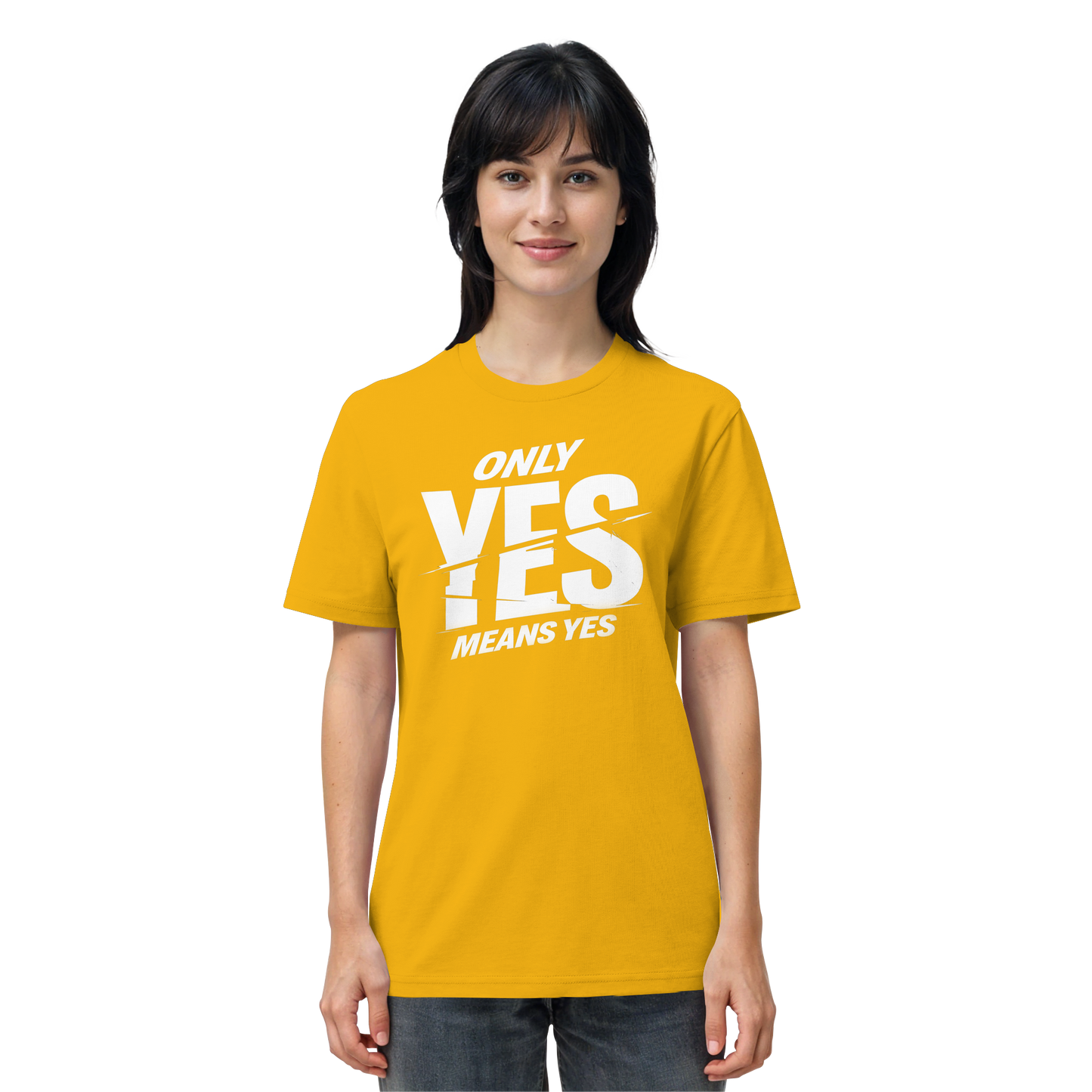 Only yes means yes (Weiß) - T-Shirt