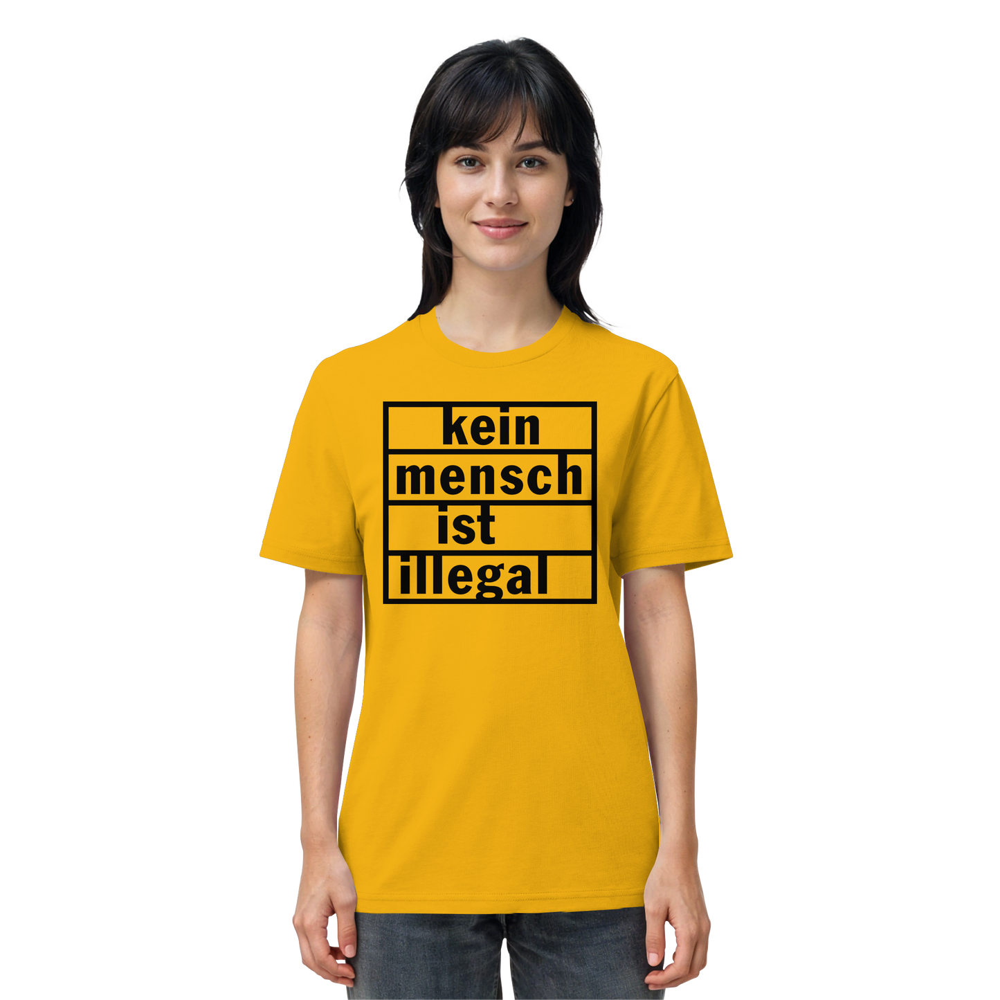 Kein Mensch ist illegal (Schwarz) - T-Shirt