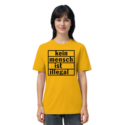Kein Mensch ist illegal (Schwarz) - T-Shirt