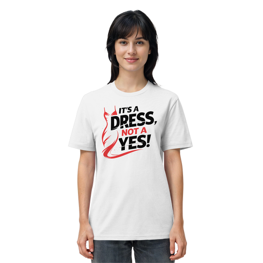 It's a dress, not a yes (Schwarz/rot) - T-Shirt