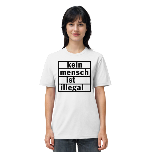 Kein Mensch ist illegal (Schwarz) - T-Shirt